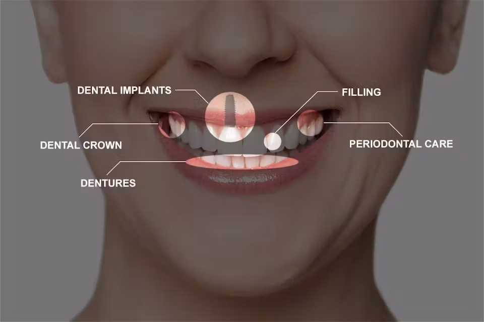 Full Mouth Recon Diagram